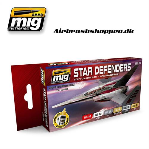 A.MIG-7130 STAR DEFENDERS SCI-FI COLORS 6x17 ml